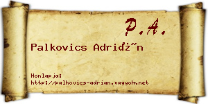 Palkovics Adrián névjegykártya